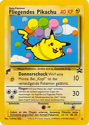 Pikachu (Flying) (025) [Pikachu World Collection Promos] Normal - Promo