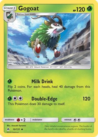 Gogoat (10/131) [SM  Forbidden Light] Reverse Holofoil - Uncommon