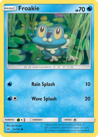 Froakie (22) (22) 022/131  - Reverse Holofoil SM  Forbidden Light - Common