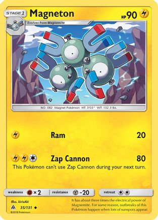 Magneton 035/131  - Reverse Holofoil SM  Forbidden Light - Uncommon