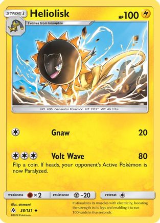 Heliolisk (38/131) [SM  Forbidden Light] Normal - Uncommon