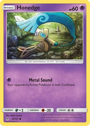 Honedge (47/131) [SM  Forbidden Light] Normal - Common