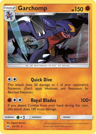 Garchomp (062/131) [SM  Forbidden Light] Holofoil - Holo Rare