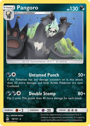 Pangoro  - Reverse Holofoil SM  Forbidden Light - Rare