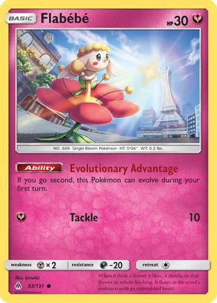 Flabebe (83) (83) 083/131  - Reverse Holofoil SM  Forbidden Light - Common