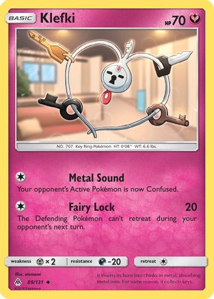 Klefki (089/131) [SM  Forbidden Light] Reverse Holofoil - Uncommon