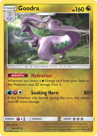 Goodra (094/131) [SM  Forbidden Light] Holofoil - Holo Rare