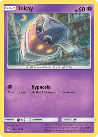 Inkay (050/131) [SM  Forbidden Light] Reverse Holofoil - Common