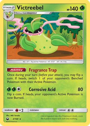 Victreebel 003  - Reverse Holofoil SM  Celestial Storm - Holo Rare