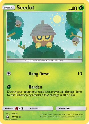 Seedot (11) (11) 011  - Reverse Holofoil SM  Celestial Storm - Common