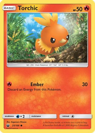 Torchic (25) (25) 025/168  SM  Celestial Storm - Common