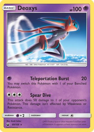 Deoxys (69) (69) 069/168  SM  Celestial Storm - Rare