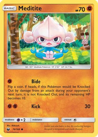 Meditite 076/168  SM  Celestial Storm - Common