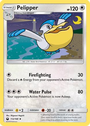 Pelipper 112  - Reverse Holofoil SM  Celestial Storm - Uncommon