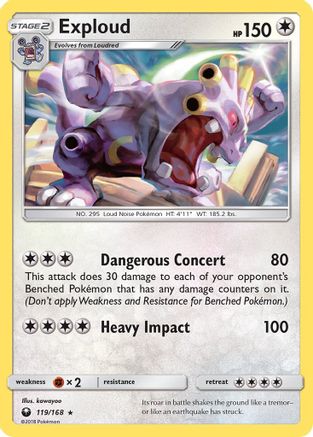 Exploud 119  SM  Celestial Storm - Rare