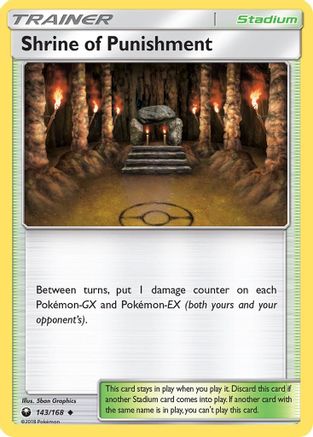 Shrine of Punishment 143/168  - Reverse Holofoil SM  Celestial Storm - Uncommon