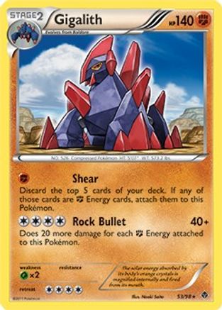Gigalith (Cracked Ice Holo) (53/98) [Blister Exclusives] Holofoil - Promo