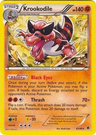 Krookodile (BW Emerging Powers) (62/098) [Deck Exclusives] Holofoil - Holo Rare