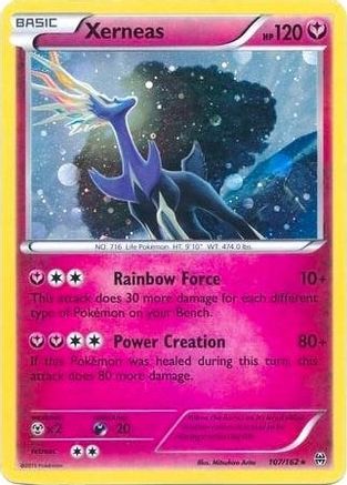 Xerneas (Cosmos Holo) (107/162) [Blister Exclusives] Holofoil - Promo