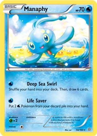 Manaphy - 56/160 (Battle Arena Deck Exclusive)/160  Deck Exclusives - Rare