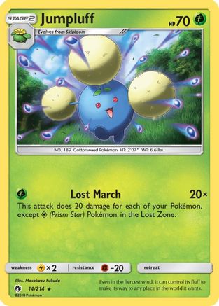 Jumpluff (14/214) [SM  Lost Thunder] Holofoil - Holo Rare