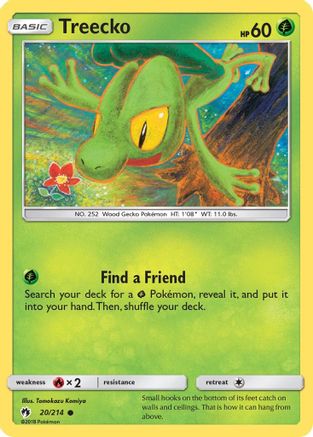 Treecko 020/214  SM  Lost Thunder - Common