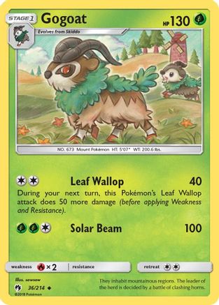 Gogoat (036/214) [SM  Lost Thunder] Normal - Uncommon