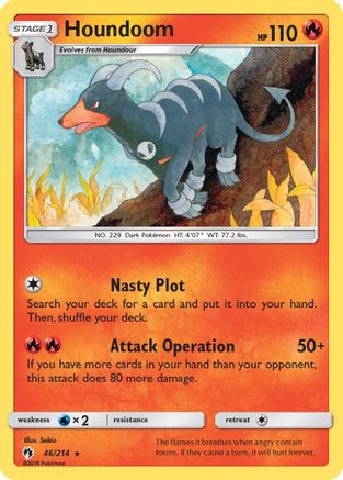 Houndoom (046/214) [SM  Lost Thunder] Reverse Holofoil - Rare