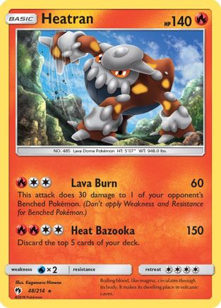 Heatran (48/214) [SM  Lost Thunder] Holofoil - Holo Rare