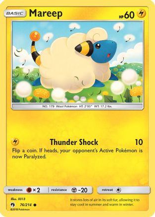 Mareep (76) (76) 076/214  SM  Lost Thunder - Common