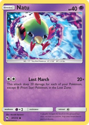 Natu 087/214  SM  Lost Thunder - Common