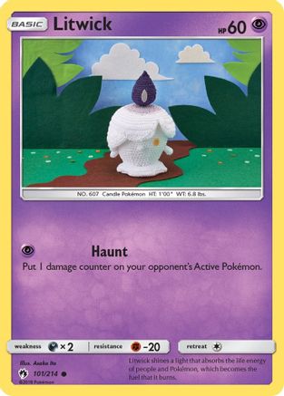 Litwick 101  SM  Lost Thunder - Common