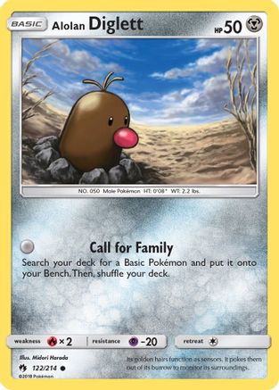 Alolan Diglett (122/214) [SM  Lost Thunder] Normal - Common
