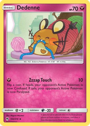 Dedenne (142) (142) 142/214  SM  Lost Thunder - Uncommon