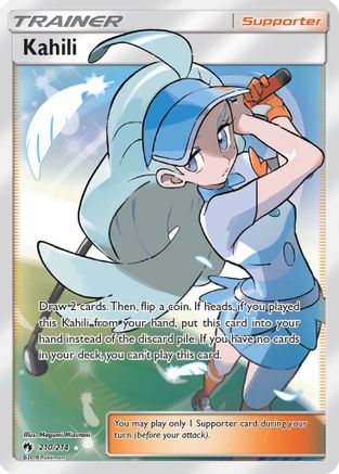 Kahili (Full Art) (210/214) [SM  Lost Thunder] Holofoil - Ultra Rare