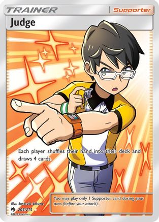 Judge (Full Art) (209/214) [SM  Lost Thunder] Holofoil - Ultra Rare