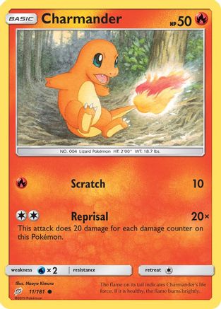 Charmander (11) (11) 011/181  SM  Team Up - Common
