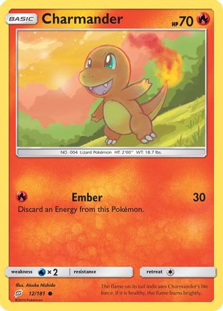 Charmander (12) (12) 012/181  SM  Team Up - Common