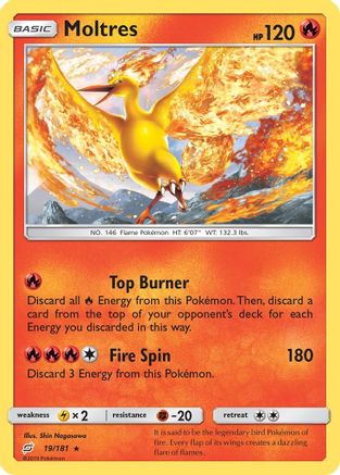 Moltres 019/181  - Holofoil SM  Team Up - Holo Rare