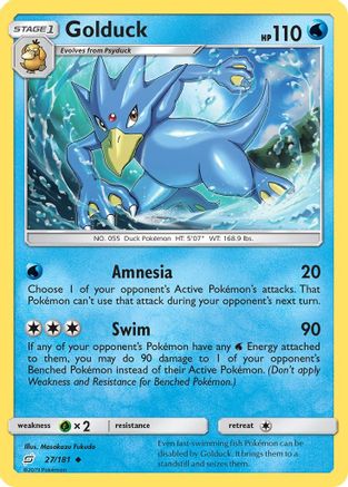 Golduck (27/181) [SM  Team Up] Normal - Uncommon