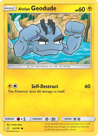 Alolan Geodude (034/181) [SM  Team Up] Normal - Common