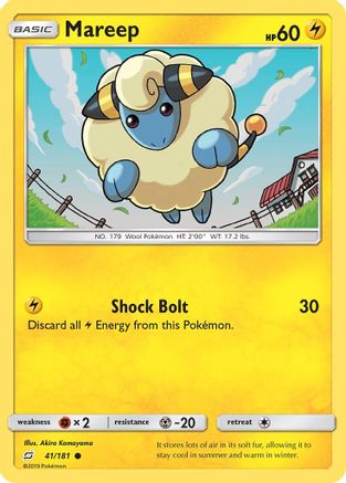 Mareep 041/181  - Reverse Holofoil SM  Team Up - Common