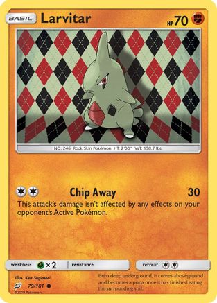 Larvitar 079/181  - Reverse Holofoil SM  Team Up - Common