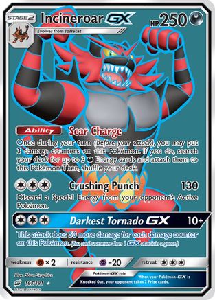 Incineroar GX (Full Art) (167/181) [SM  Team Up] Holofoil - Ultra Rare