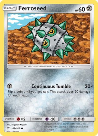 Ferroseed (102/181) [SM  Team Up] Normal - Common
