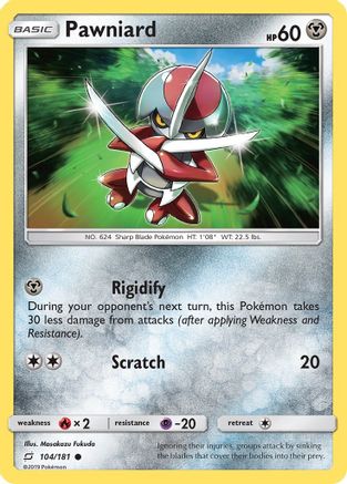 Pawniard 104/181  - Reverse Holofoil SM  Team Up - Common
