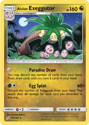 Alolan Exeggutor (115/181) [SM  Team Up] Normal - Rare