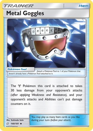 Metal Goggles 148/181  SM  Team Up - Uncommon