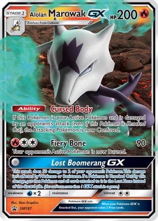 Alolan Marowak GX - SM187 (SM187/248) [SM Promos] Holofoil - Promo