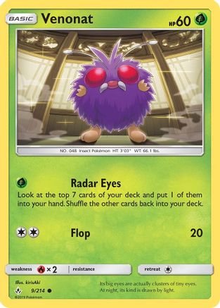 Venonat (009/214) [SM  Unbroken Bonds] Normal - Common